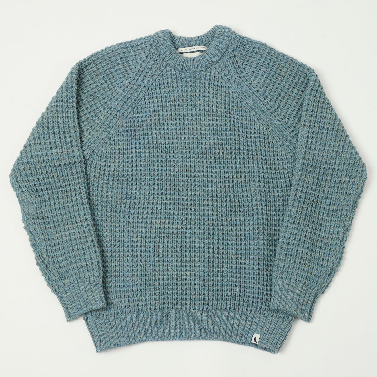 Peregrine Waffle Knit Jumper - Seafoam