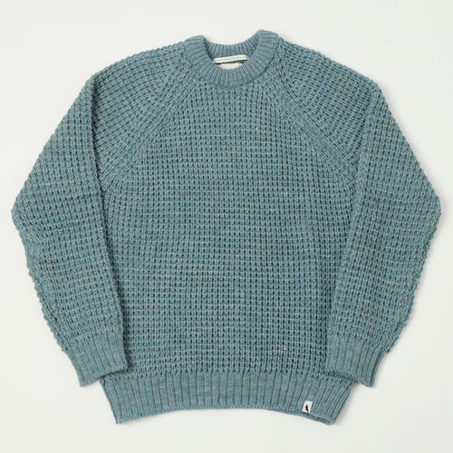 Peregrine Waffle Knit Jumper - Seafoam