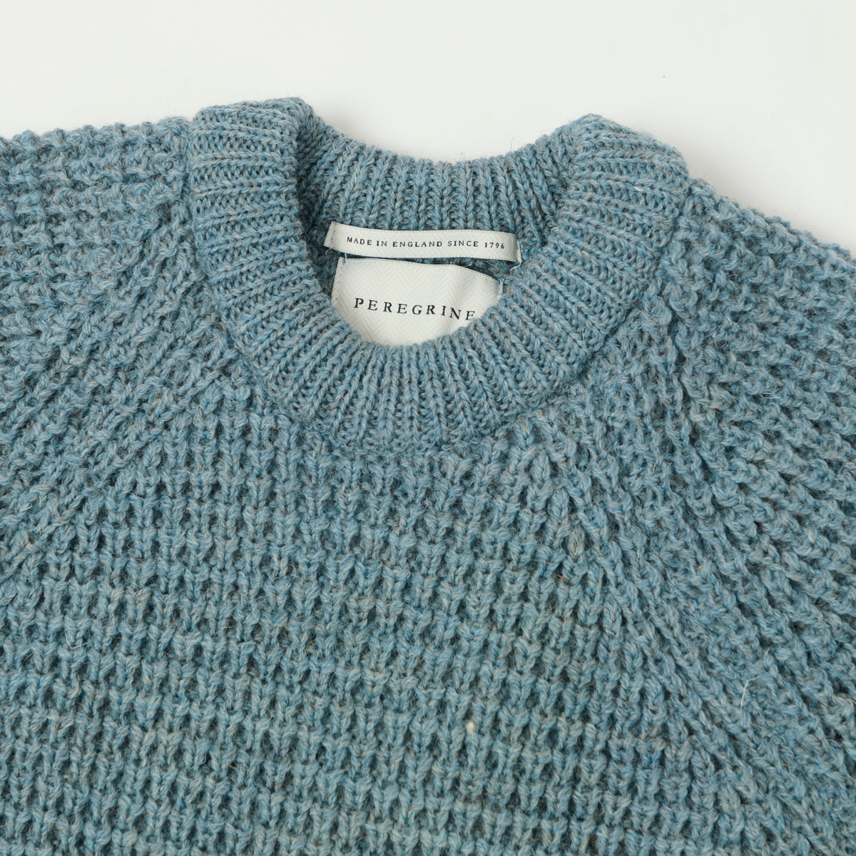Peregrine Waffle Knit Jumper - Seafoam