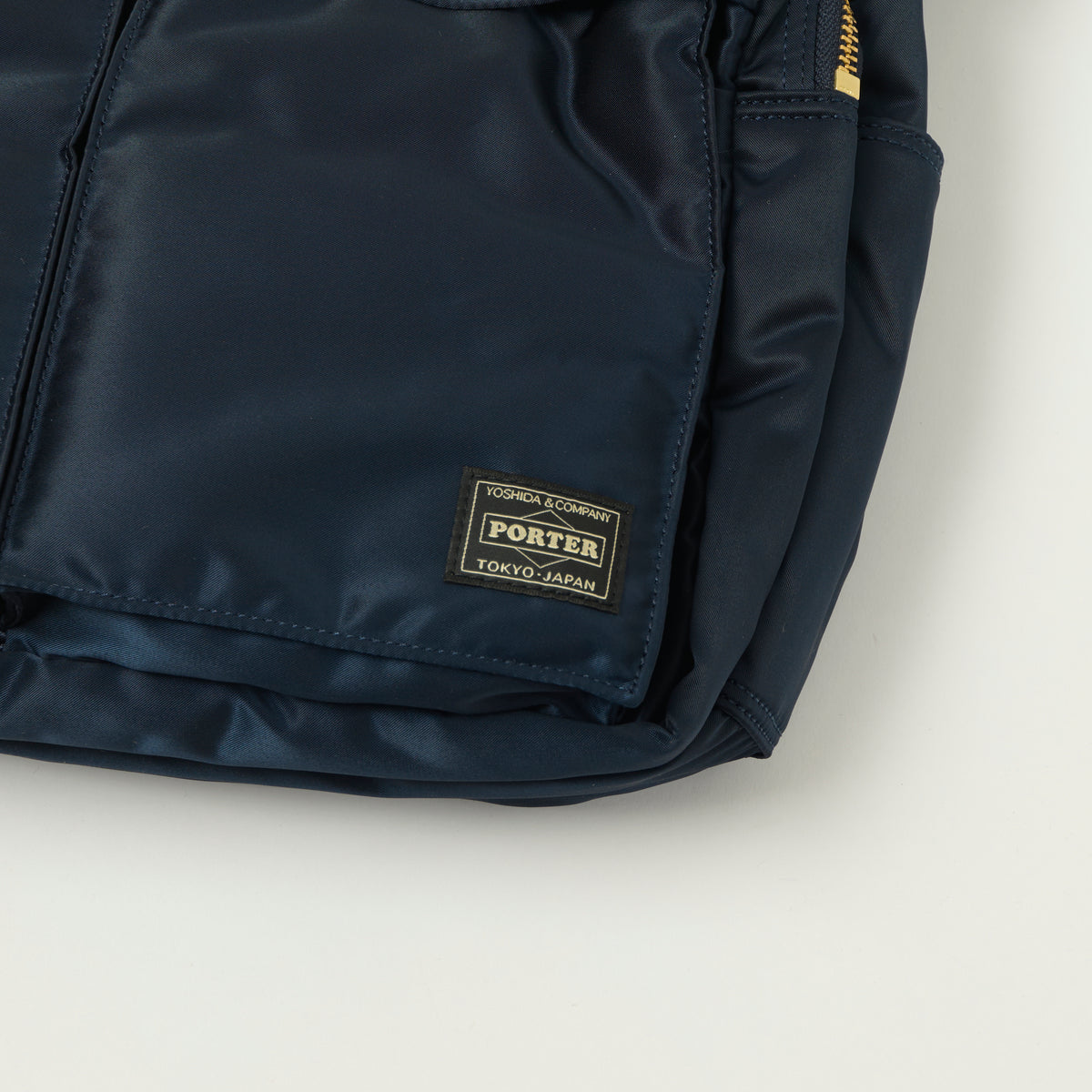 Porter-Yoshida & Co Bio Tanker Large Zipped Sling Bag - Iron Blue