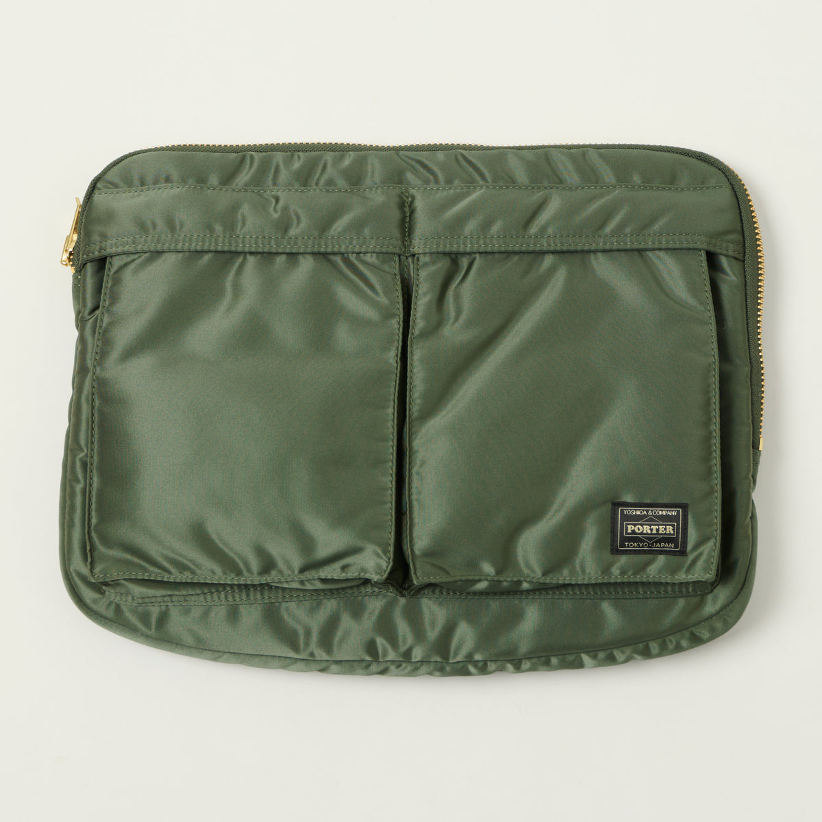 Porter-Yoshida & Co Bio Tanker Document Case - Sage Green