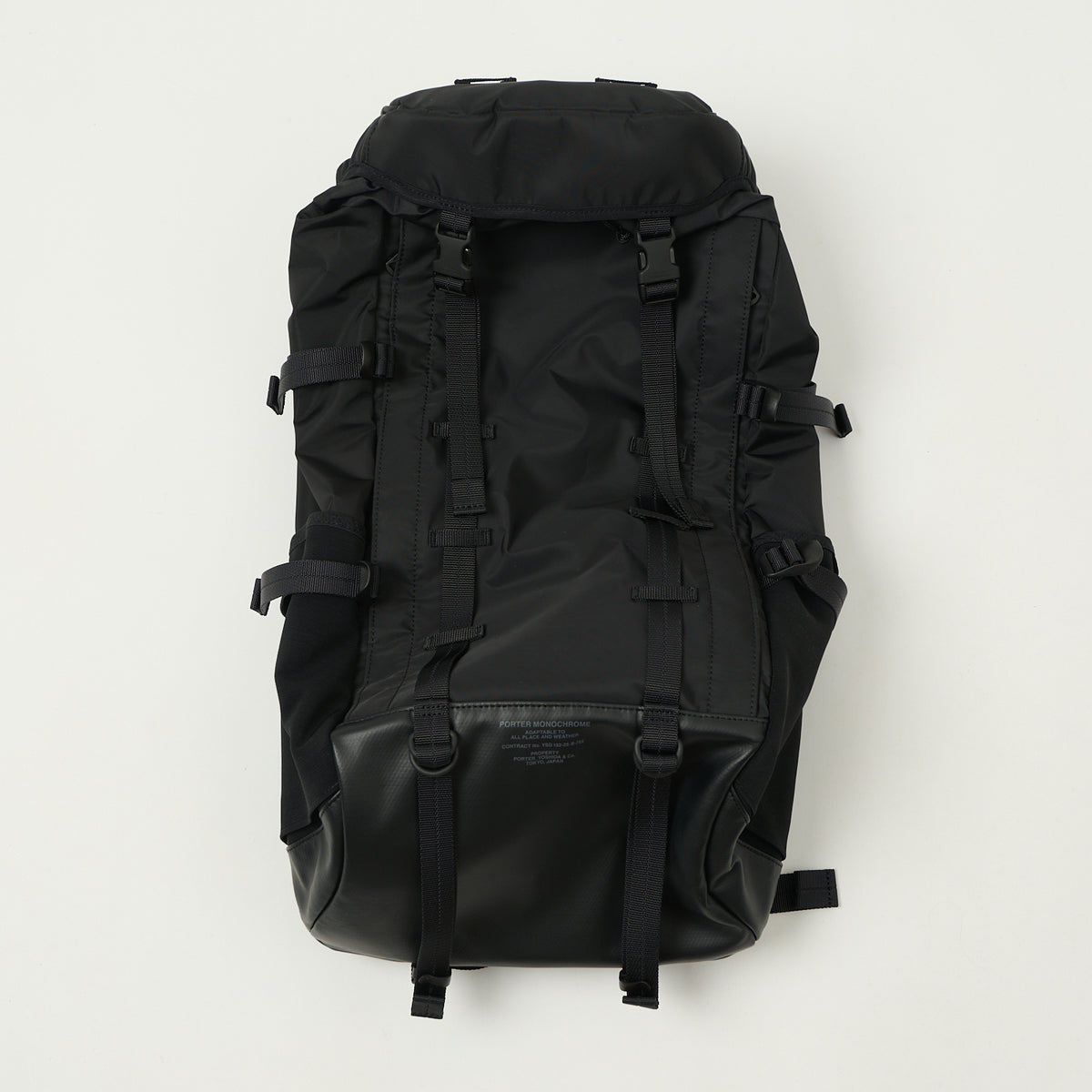 Porter-Yoshida & Co. Monochrome Backpack - Black