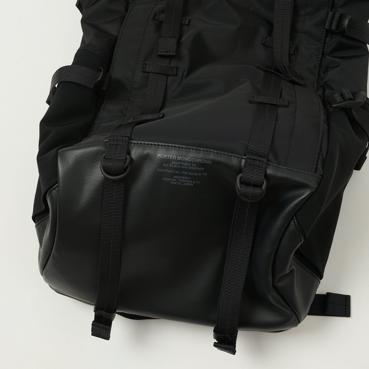 Porter-Yoshida & Co. Monochrome Backpack - Black