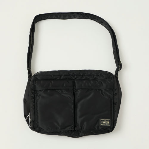 Porter-Yoshida & Co. Bio Tanker Large Zipped Sling Bag - Black