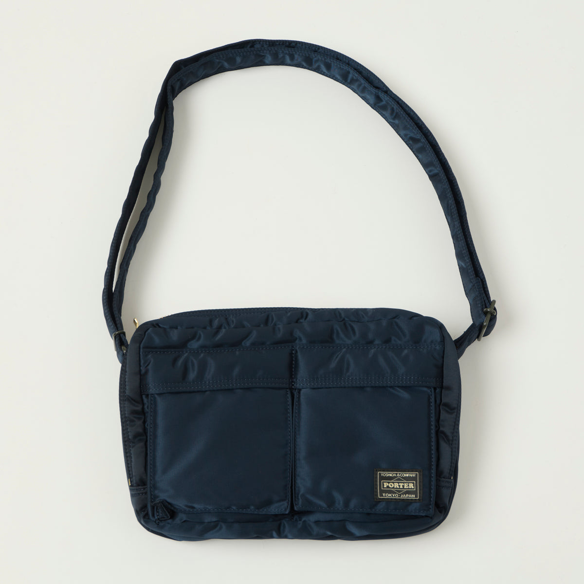 Porter-Yoshida & Co. Bio Tanker Zipped Sling Bag  - Navy