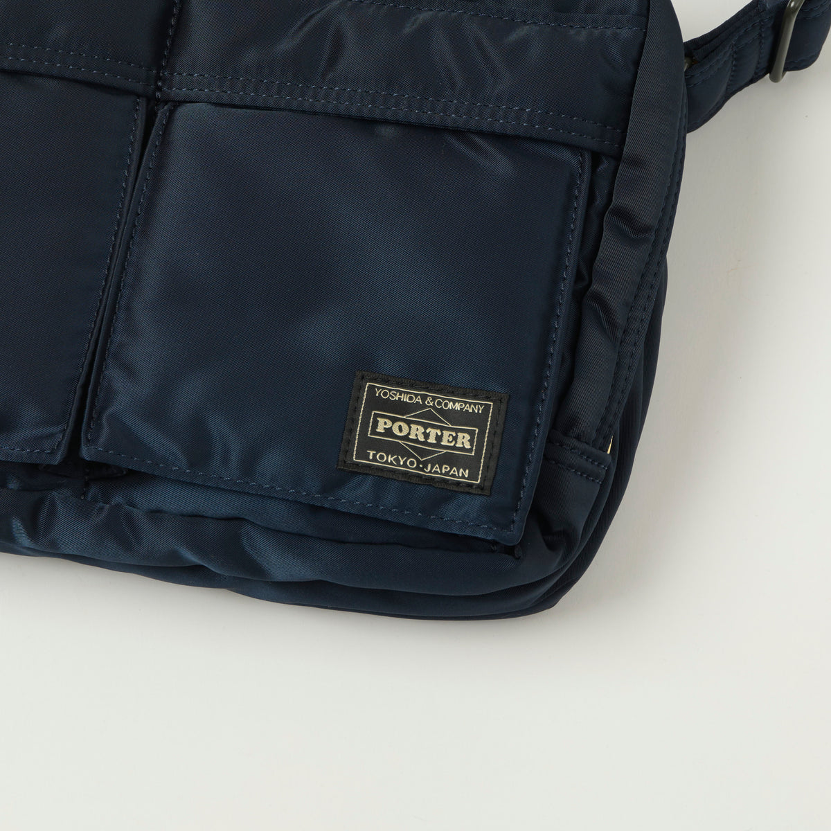 Porter-Yoshida & Co. Bio Tanker Zipped Sling Bag  - Navy