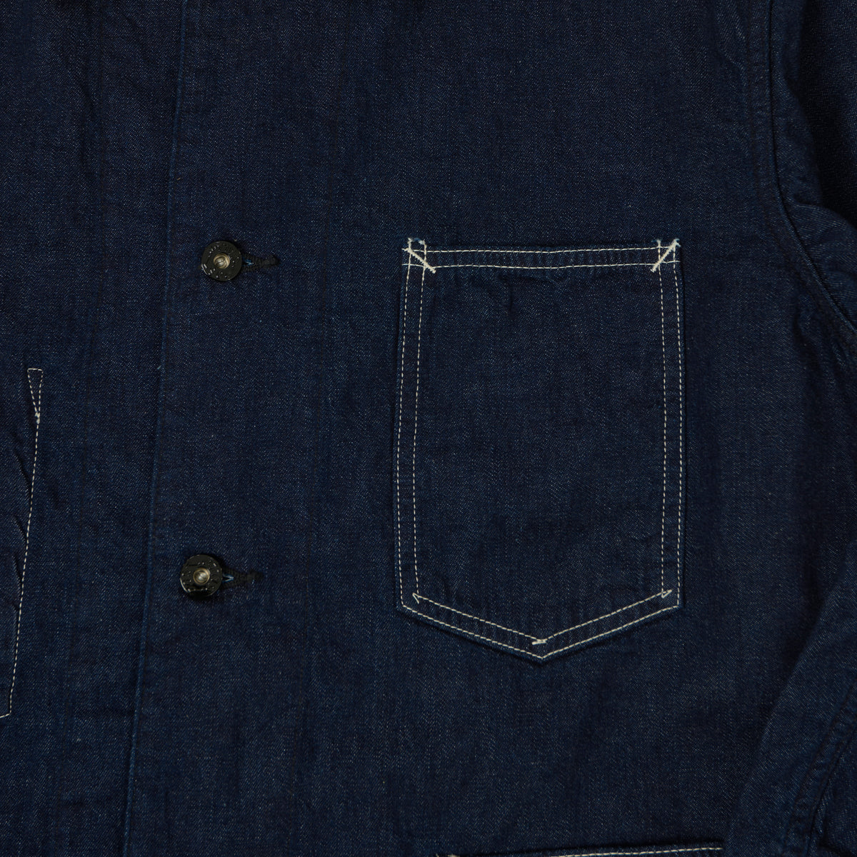Post Overalls 8oz Denim Coverall Chore Jacket - One Wash