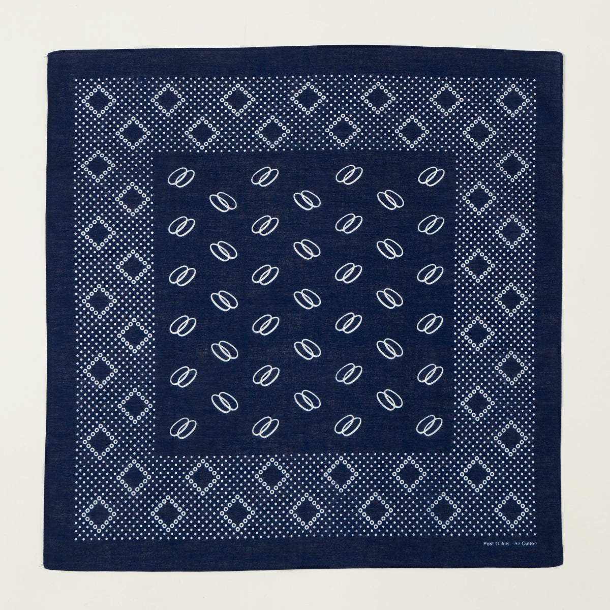 Post Overalls Circles Bandana - Navy
