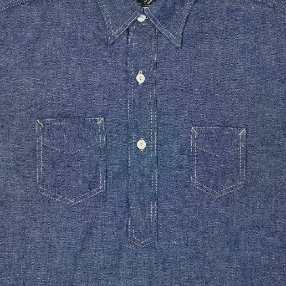 Post Overalls 'De Luxe' Classic Chambray Shirt - Indigo