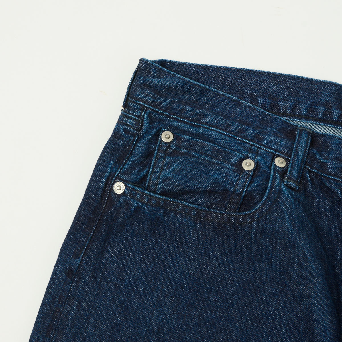 Post Overalls No.2 Five Pocket Denim Shorts - Deep Wash