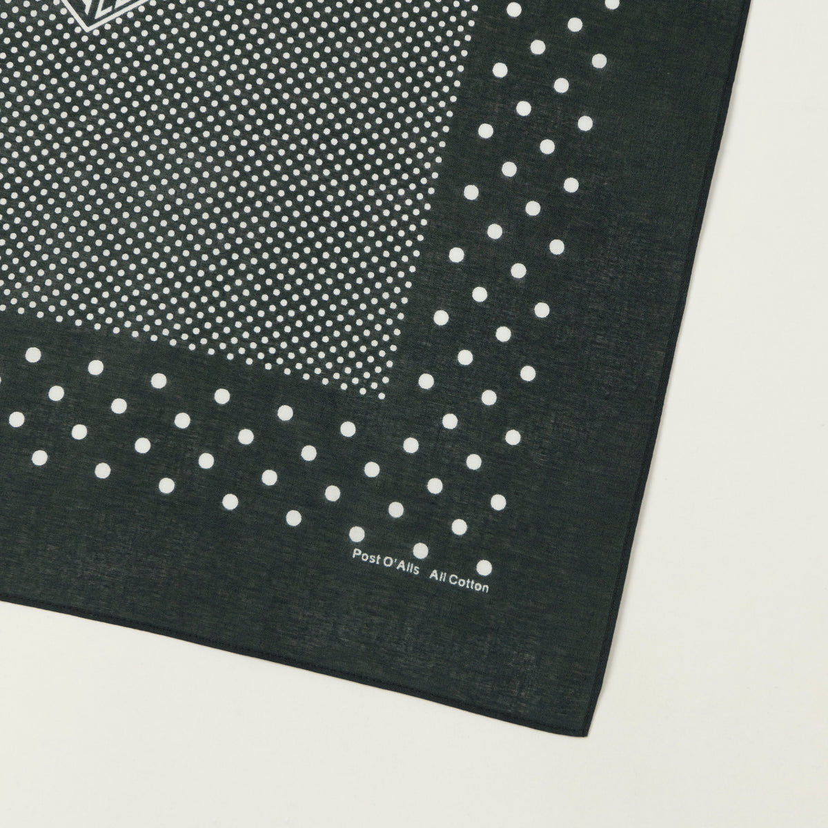 Post Overalls Dots Bandana - Charcoal