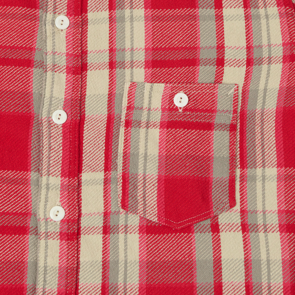 Post Overalls 'St Louis' Plaid Flannel Work Shirt - Red