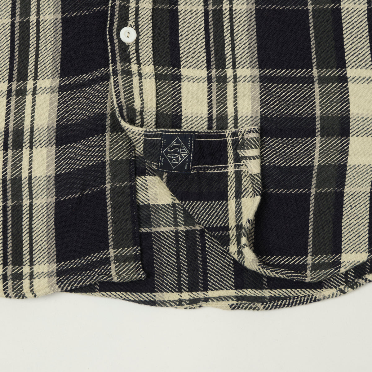 Post Overalls 'St Louis' Plaid Flannel Work Shirt - Grey