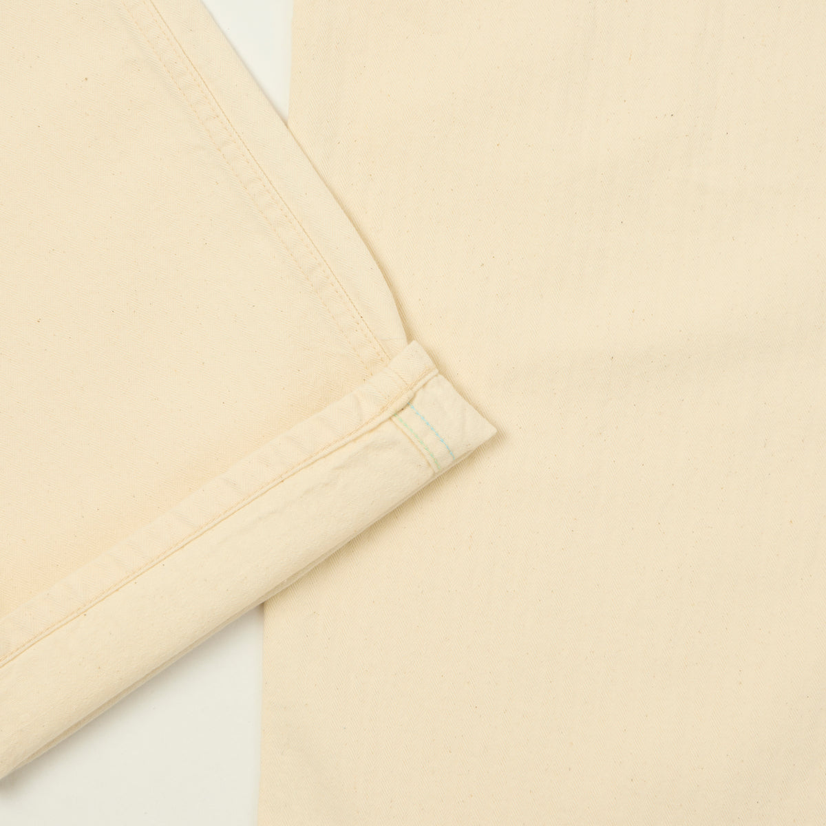 Post Overalls 'Sweetbear' Band-top HBT Trouser - Natural