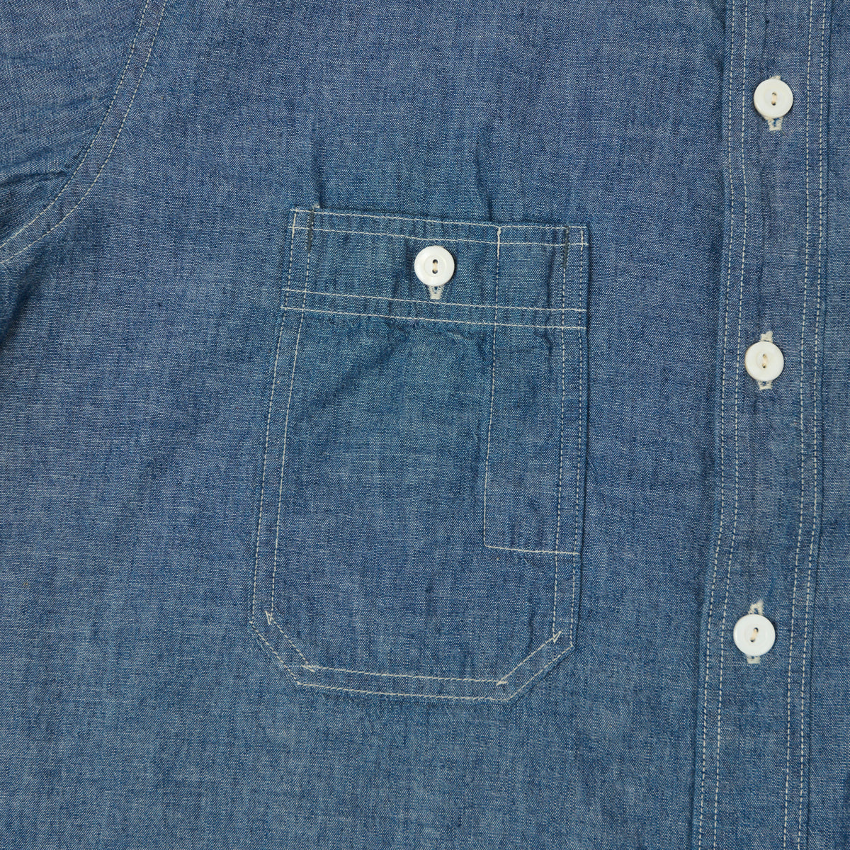 Post Overalls No.6 Chambray Work Shirt - Indigo