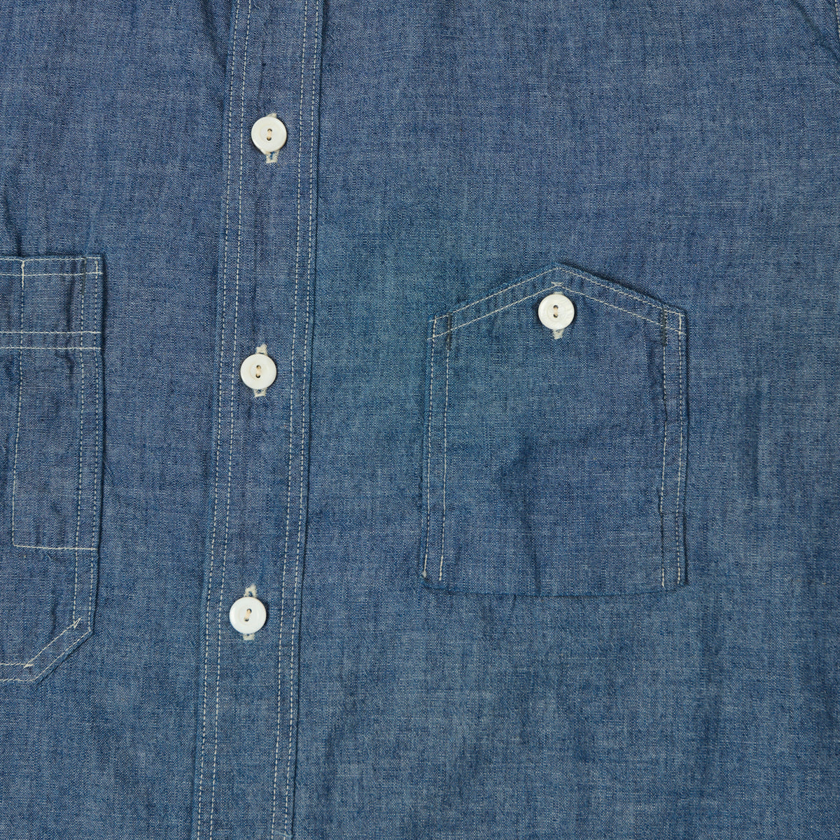 Post Overalls No.6 Chambray Work Shirt - Indigo