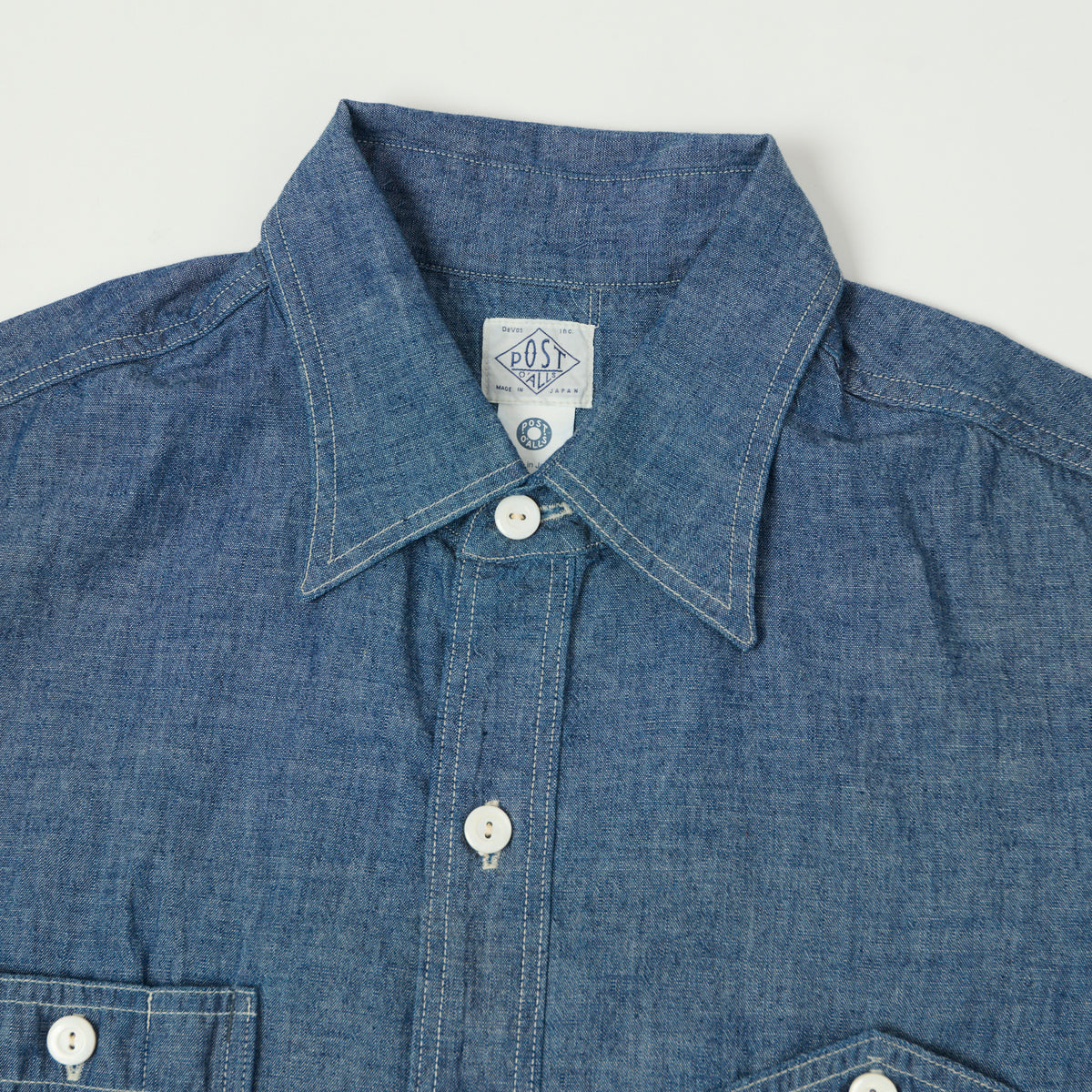 Post Overalls No.6 Chambray Work Shirt - Indigo