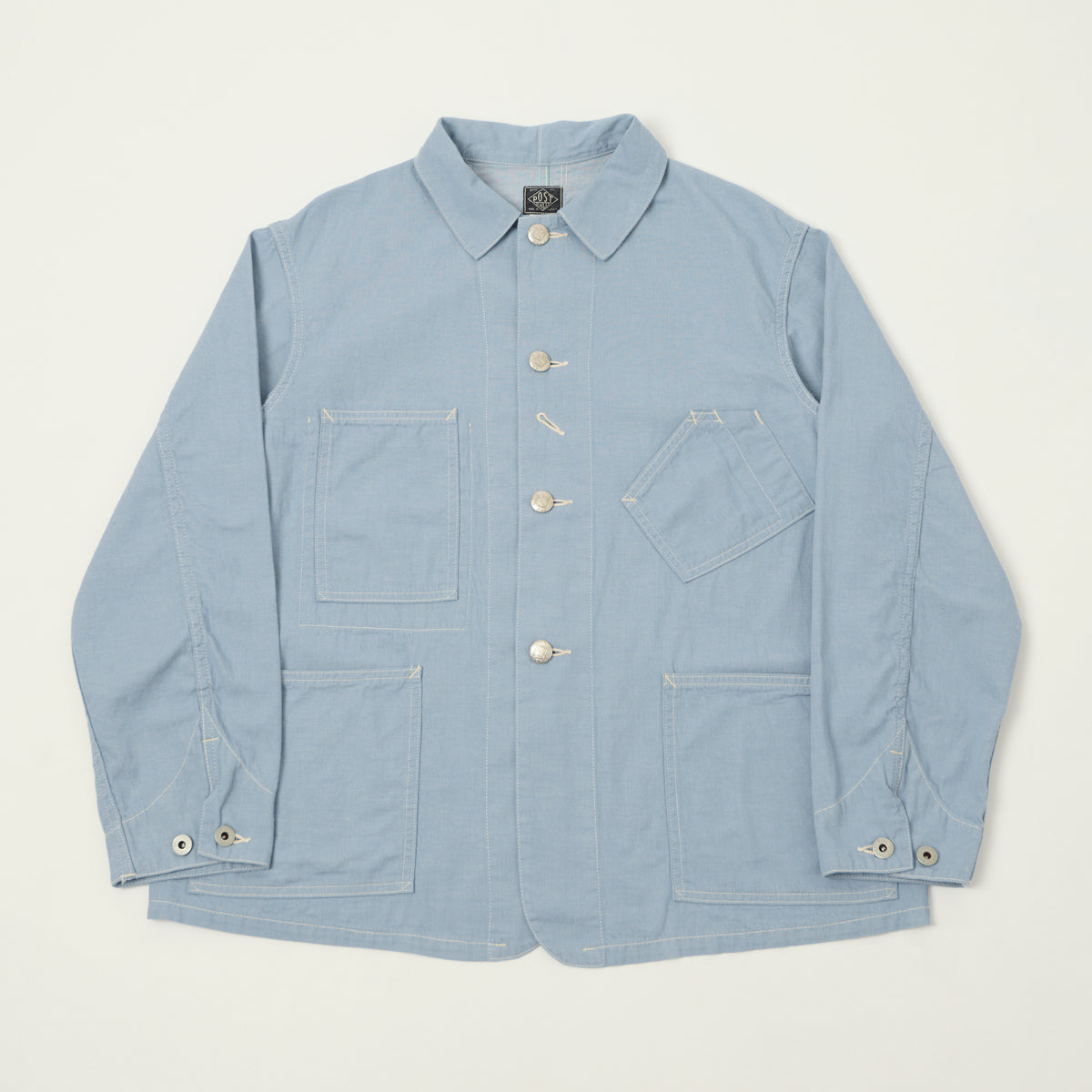 Post Overalls 'Sweetbear' Mid Weight Denim Jacket - Fade Blue