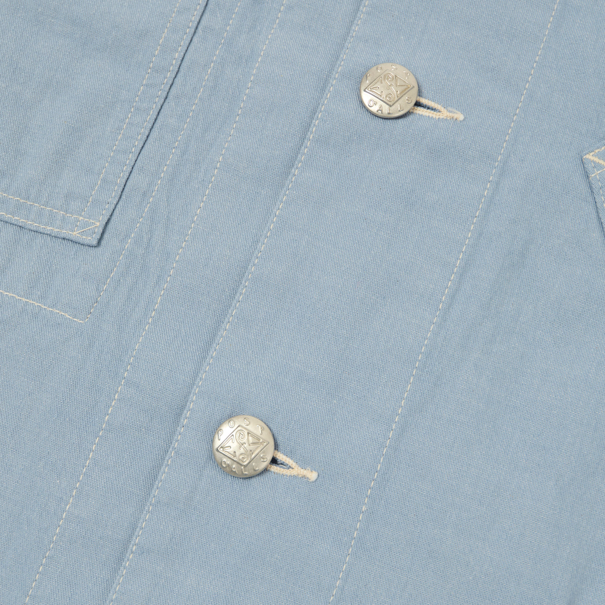 Post Overalls 'Sweetbear' Mid Weight Denim Jacket - Fade Blue