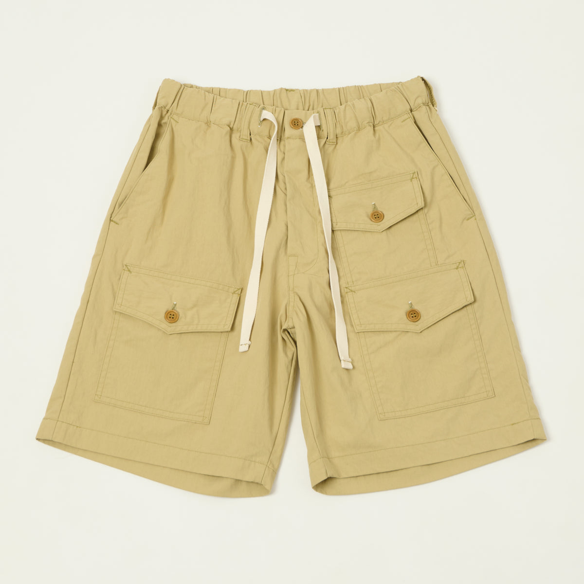 Post Overalls 'Town & Country' Twill Shorts - Sand