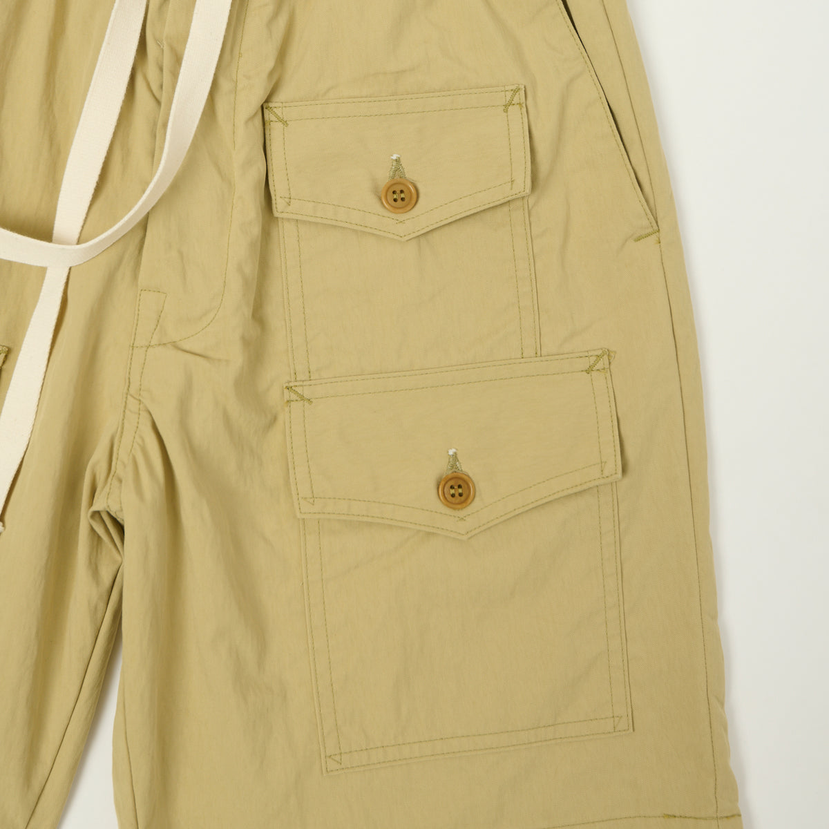 Post Overalls 'Town & Country' Twill Shorts - Sand