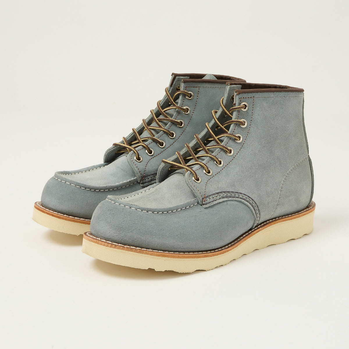 Red Wing 8800 Classic Moc Toe Boot - Dusty Blue Abilene