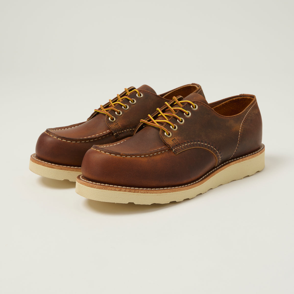 Red Wing 8077 Shop Moc Oxford Shoe - Copper Rough & Tough