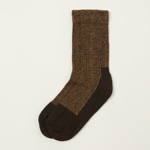 Red Wing Deep Toe-Capped Crew Boot Socks - Brown