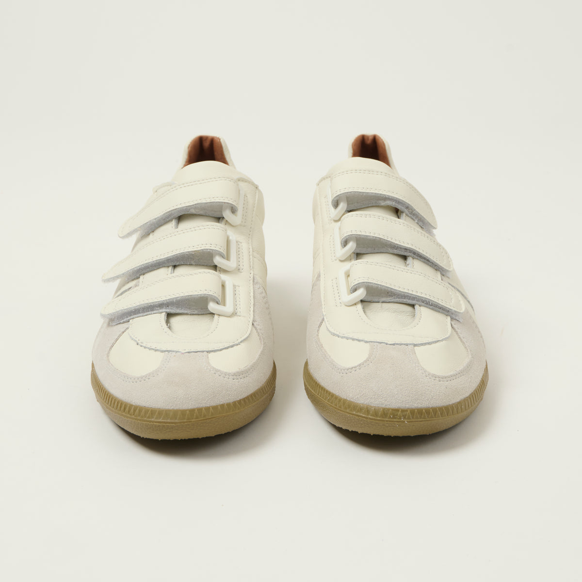 Reproduction of Found 1980s Velcro German Army Trainer  - White