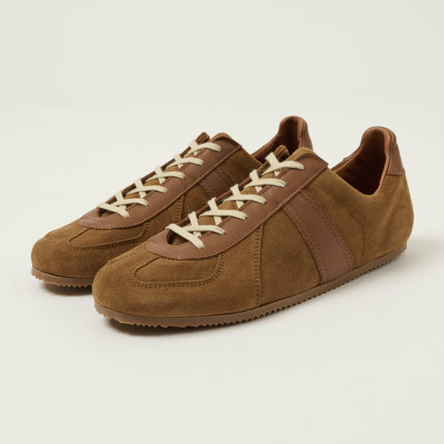 Reproduction of Found Low Profile German Military Trainer - Cognac Suede