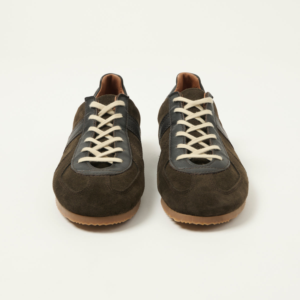 Reproduction of Found Low Profile German Military Trainer - Dark Brown Suede