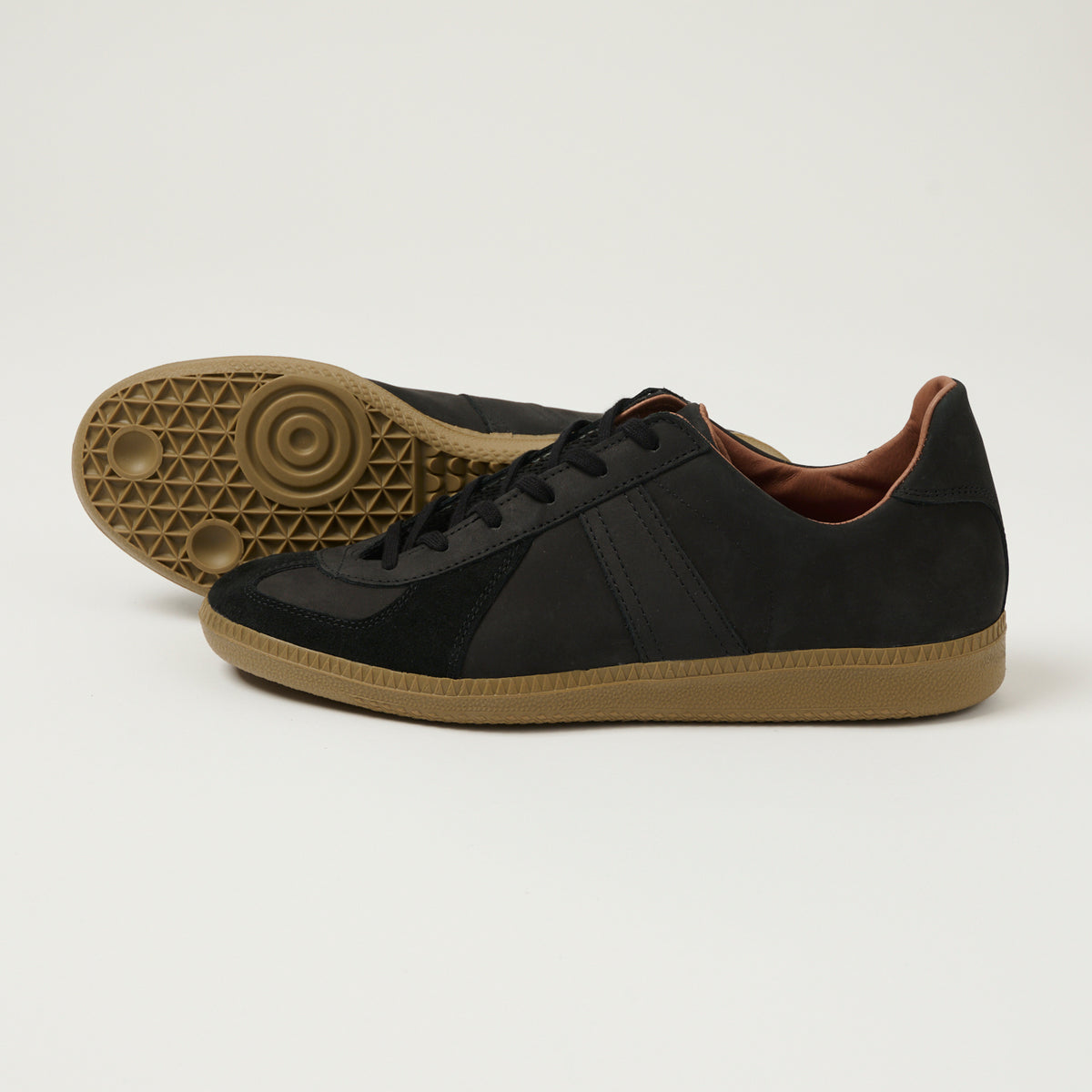 Reproduction of Found 1980s German Army Trainer - Black Nubuck