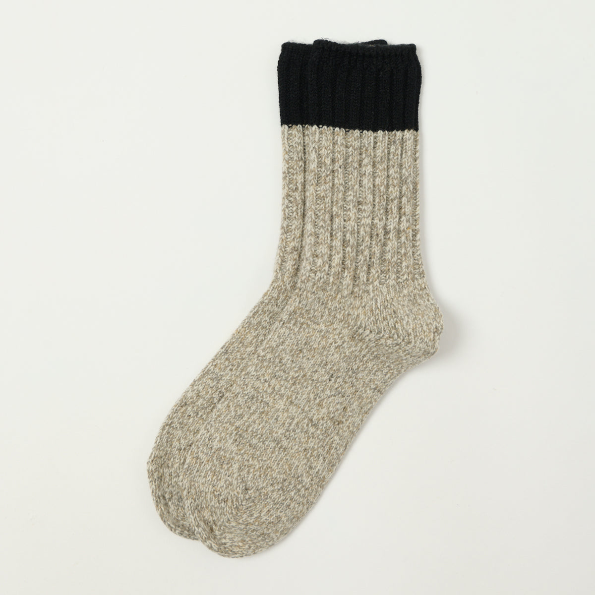 RoToTo Merino Wool Ragg Sock - Black