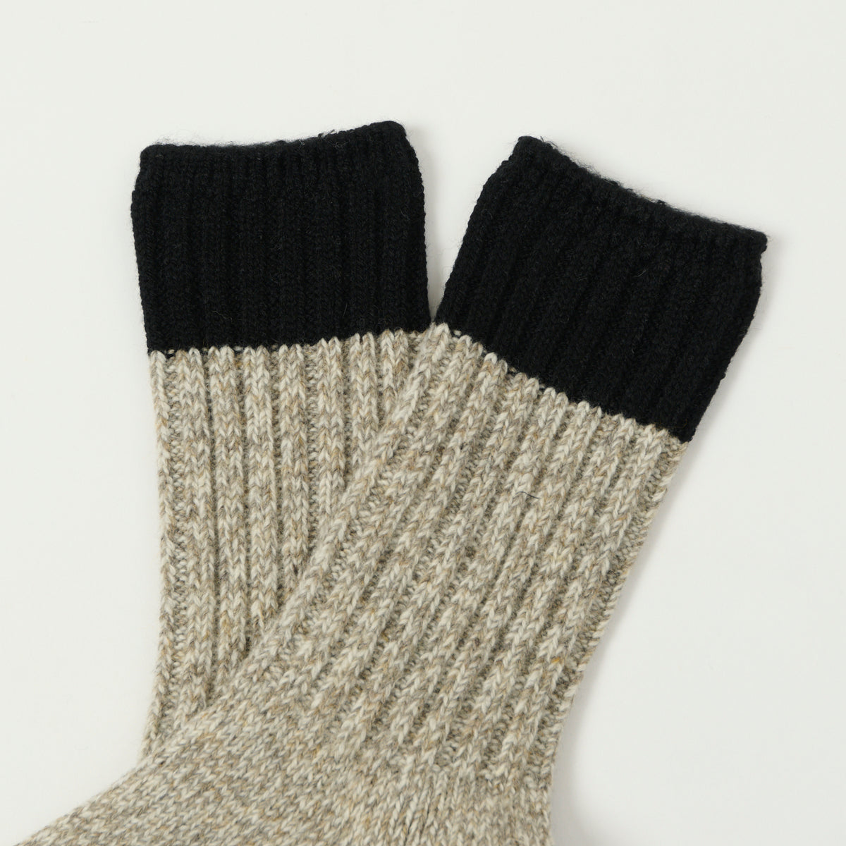 RoToTo Merino Wool Ragg Sock - Black