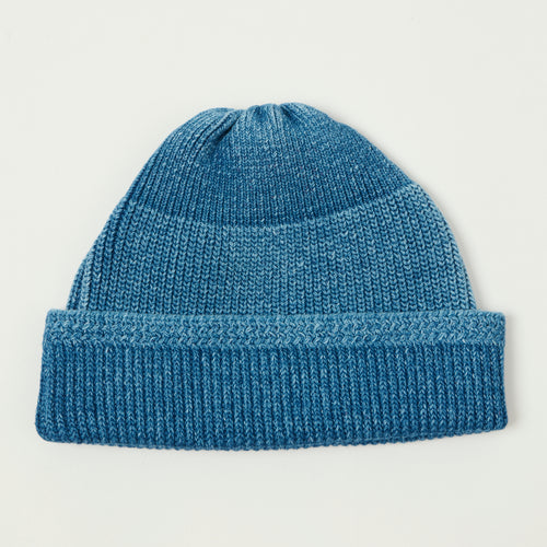 Rototo Indigo Mil Watch Cap - Light Indigo