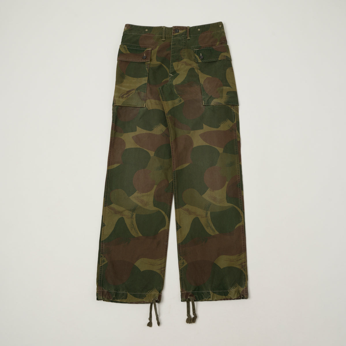 RRL Camo Poplin Cargo Field Trouser - Olive CGO
