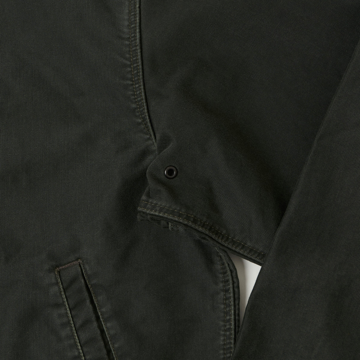 RRL Corduroy-Collar Deck Jacket - Faded Black