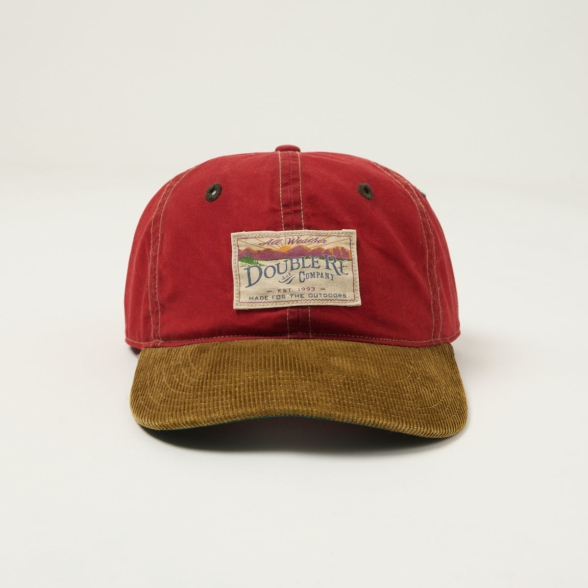 RRL Corduroy Bill Oilcloth Ball Cap - Vintage Red