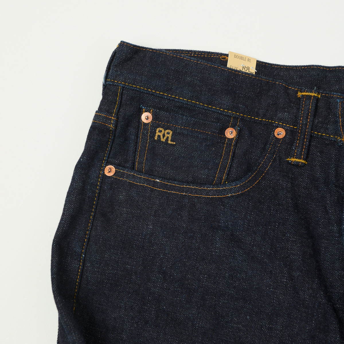 RRL 5-Pocket East-West Selvedge Wide Straight Jean - One Wash