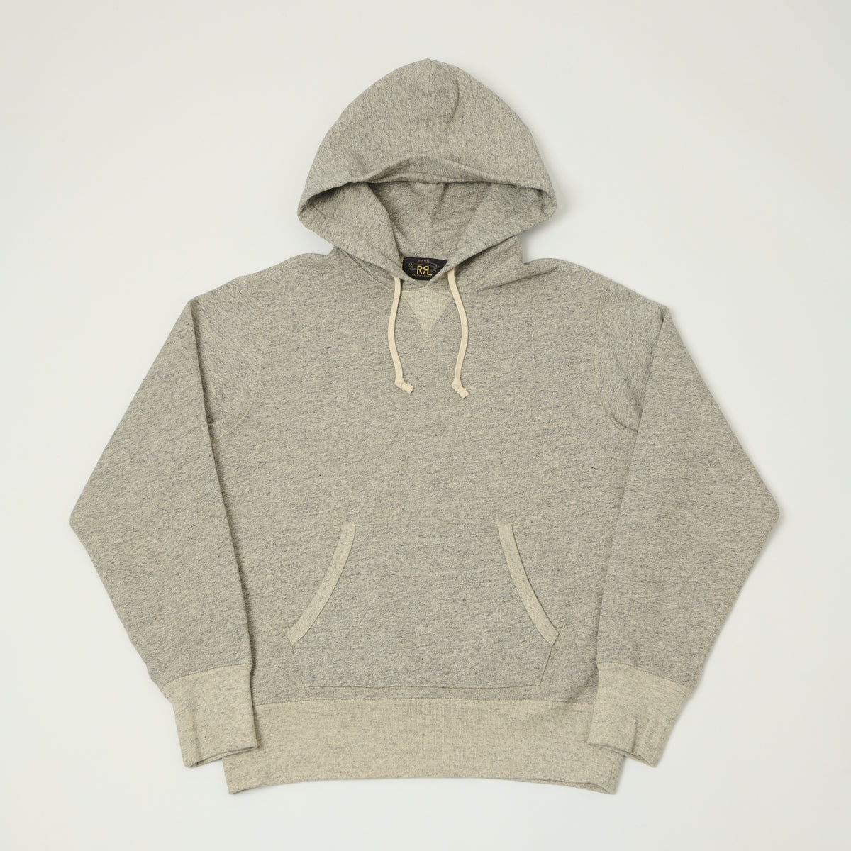 RRL Athletic Fleece Hoodie - Heather Grey