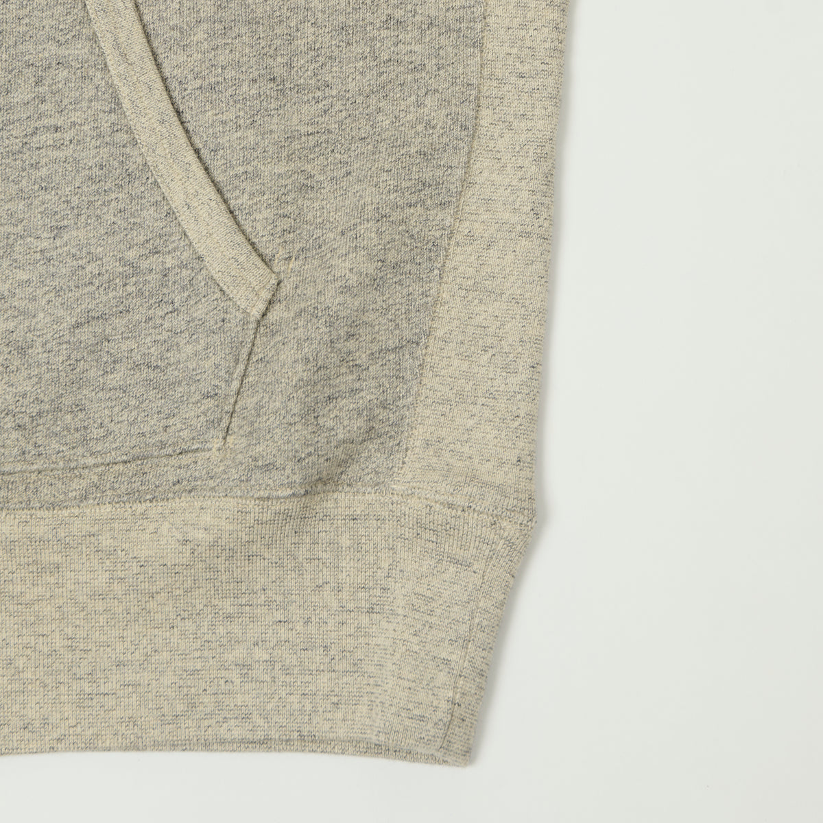 RRL Athletic Fleece Hoodie - Heather Grey