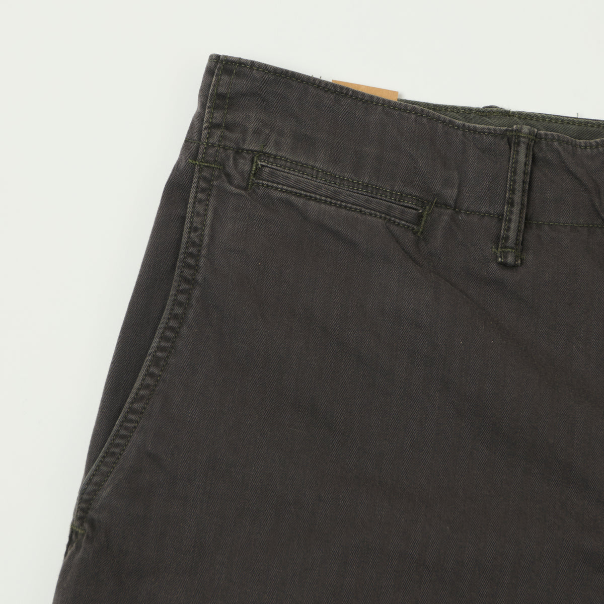 RRL 7.8oz Herringbone Twill Field Trouser - Washed Black
