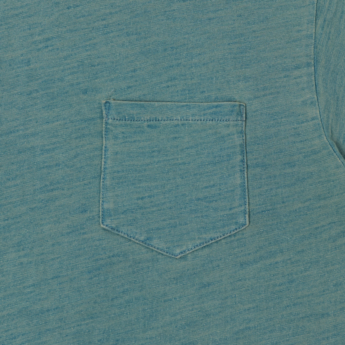 RRL Washed Jersey Pocket T-Shirt - Light Indigo