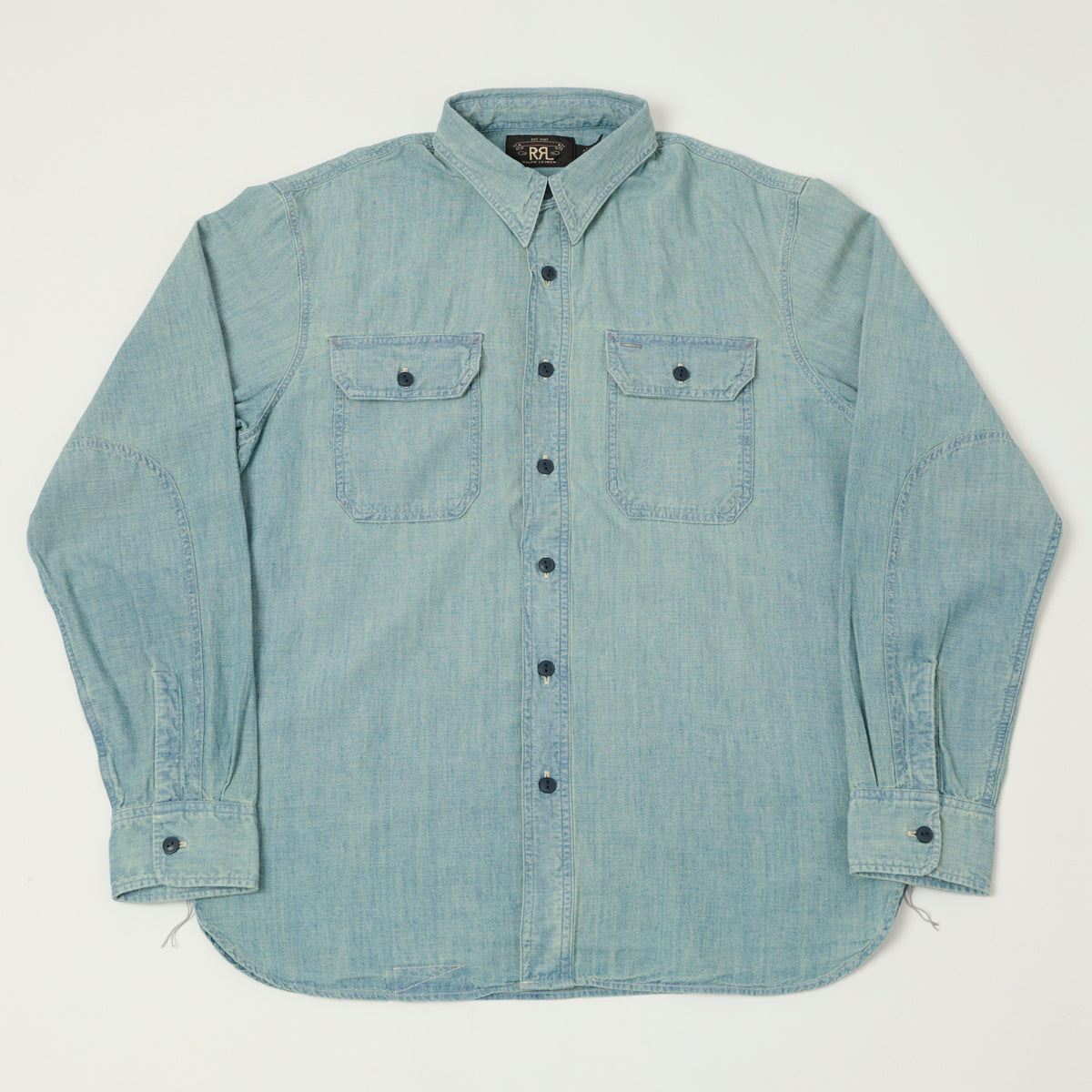RRL Indigo Chambray Workshirt - Medium Wash