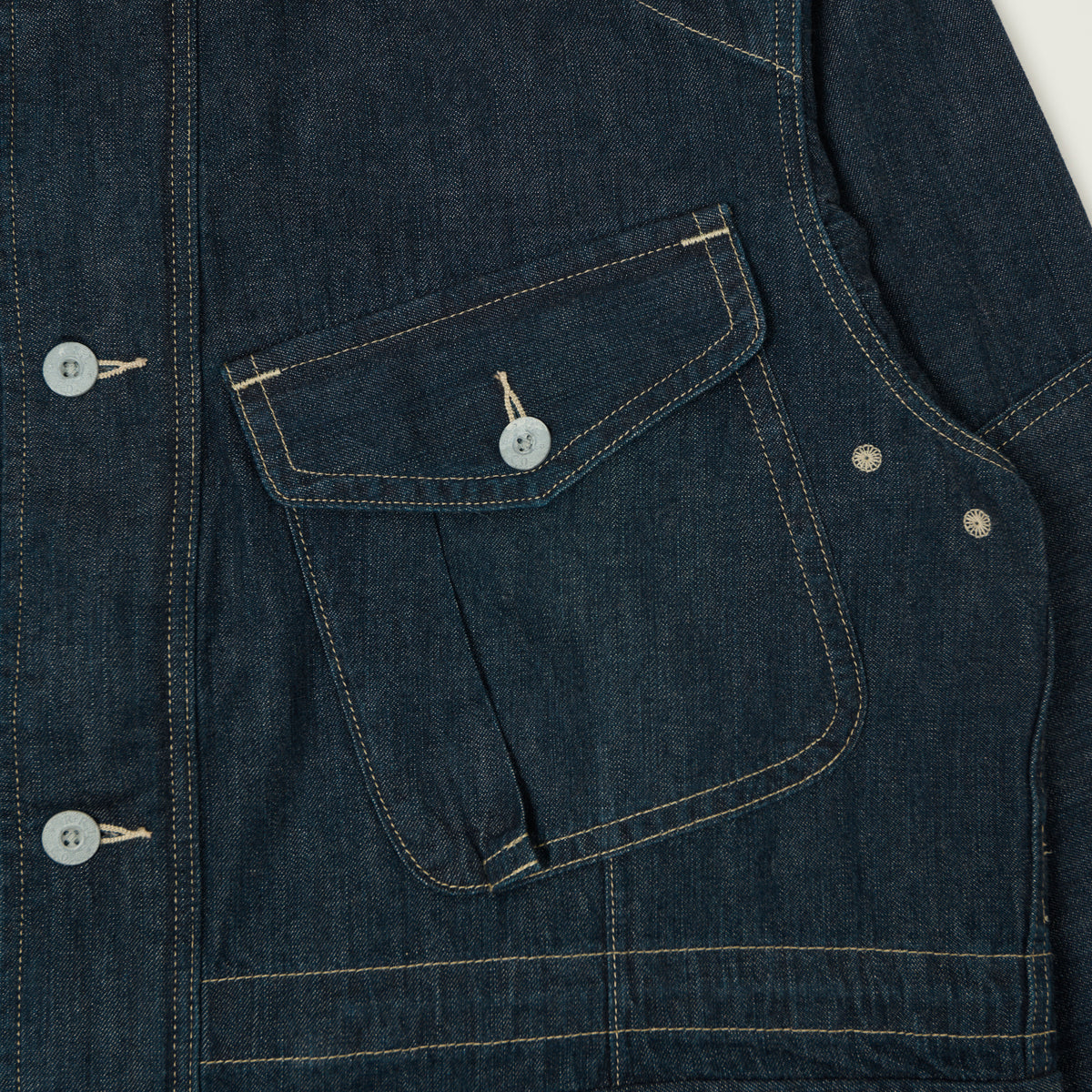 RRL Indigo Denim Field Jacket - Medium Wash