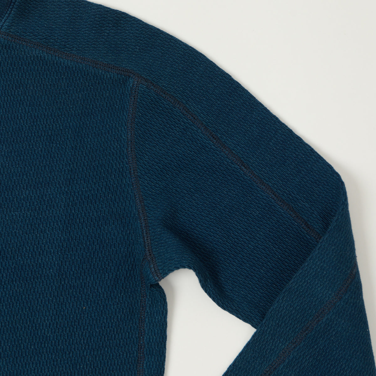 RRL Jacquard-Knit Thermal - Rinsed Blue Indigo