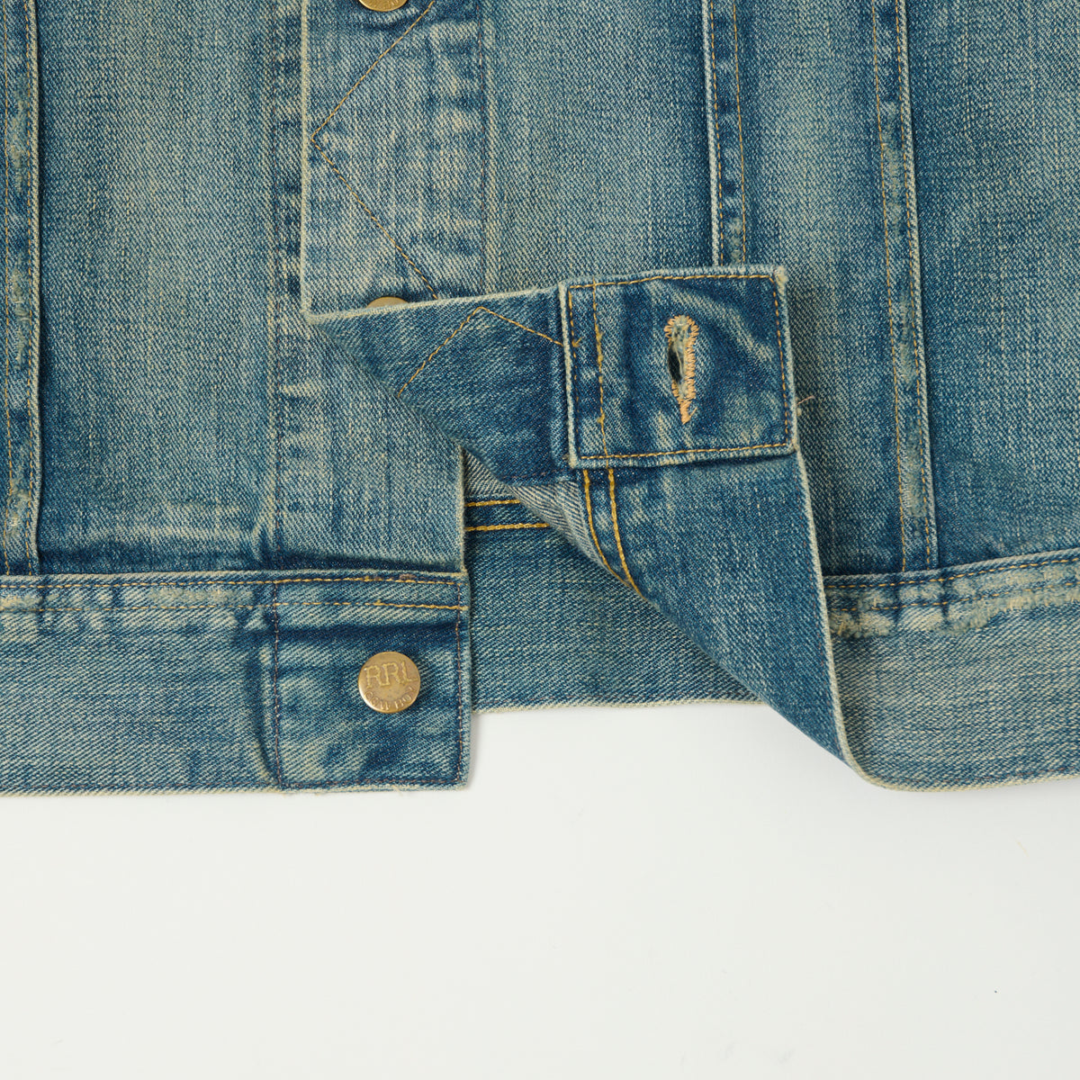 RRL 'Leeland' Denim Trucker Jacket - Heavy Wash