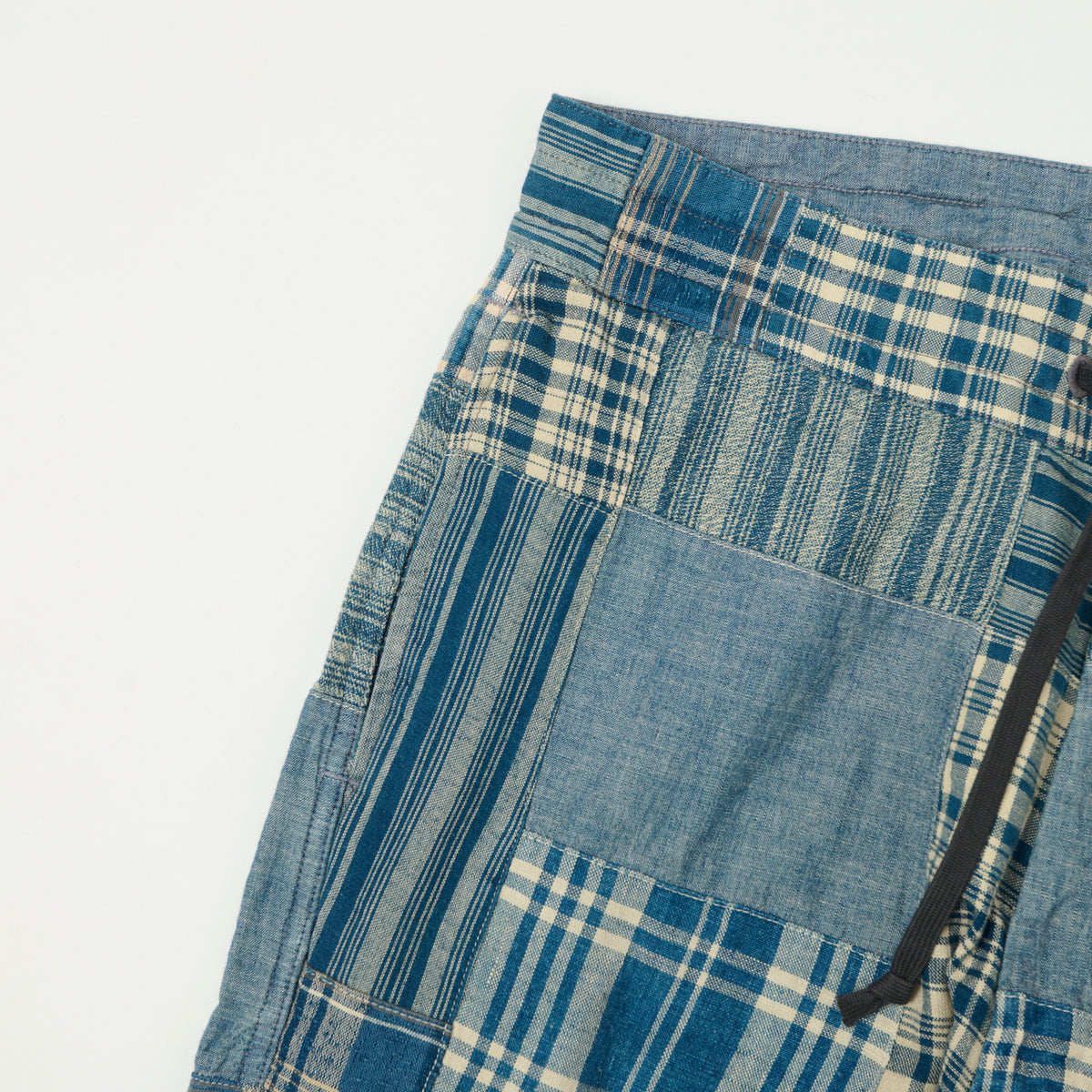 RRL Patchwork Drawstring Waist Trouser - Indigo