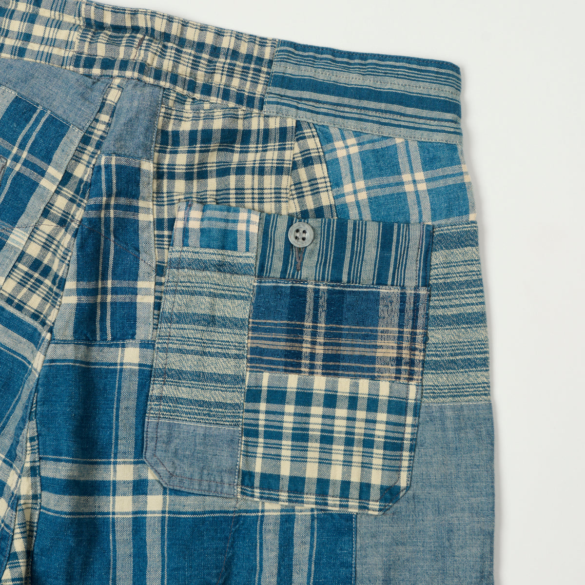 RRL Patchwork Drawstring Waist Trouser - Indigo