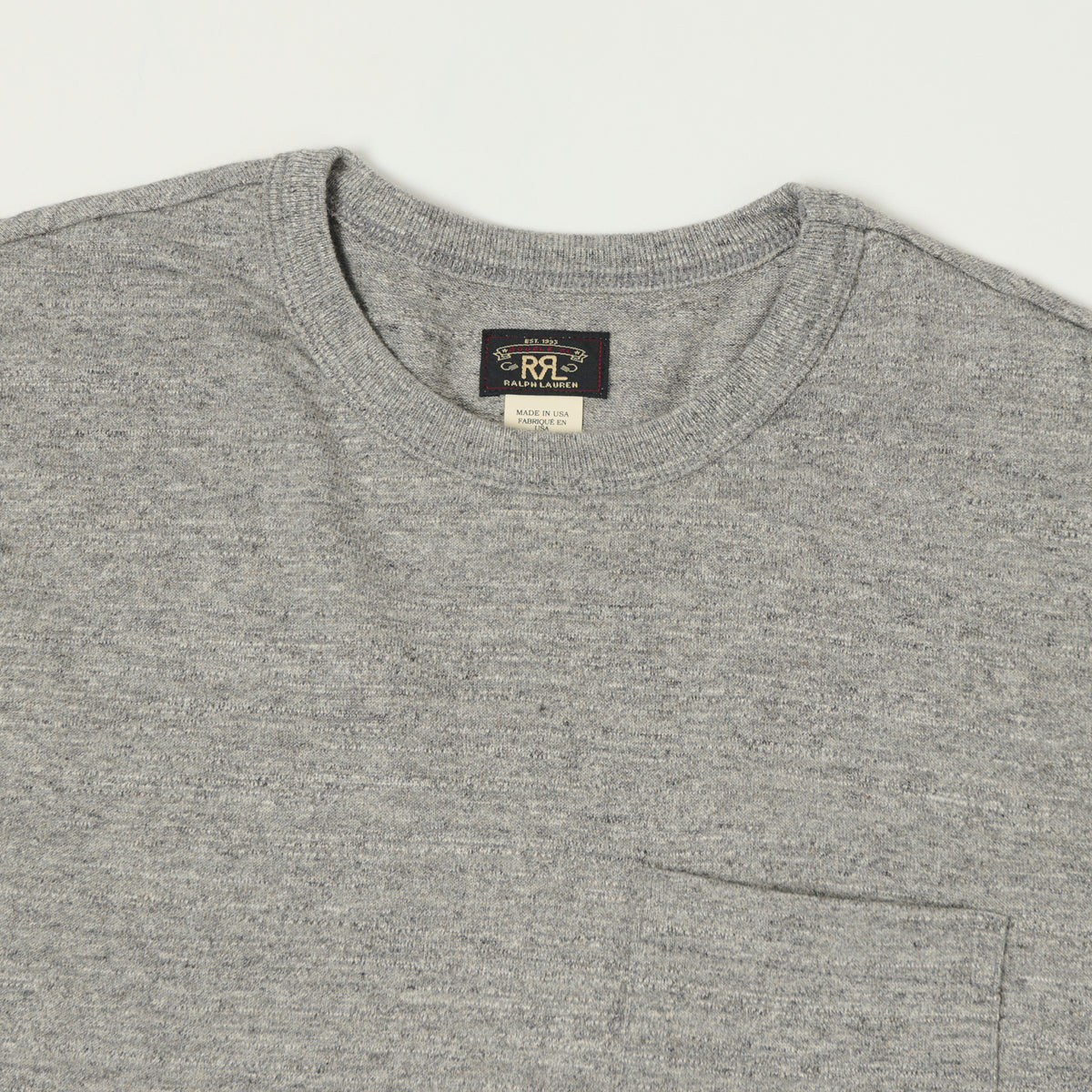 RRL Pocket T-Shirt Two Pack - Heather Grey